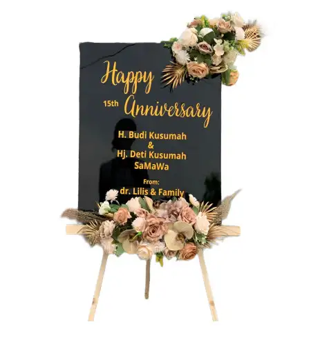 Papan Bunga Akrilik Web